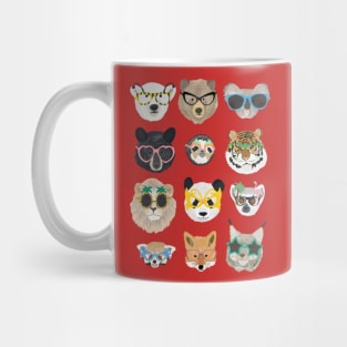 Big Cats in Glasses Mug